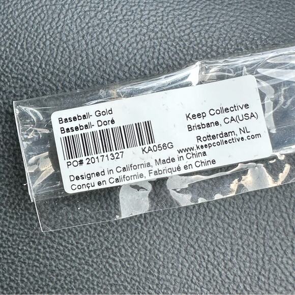 Keep Collective Baseball gold charm New - Picture 5 of 5